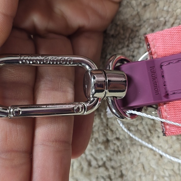 Lululemon Never Lost Keychain NWT *SAKURA PINK/WASHED MAUVE/WHITE - Picture 3 of 5